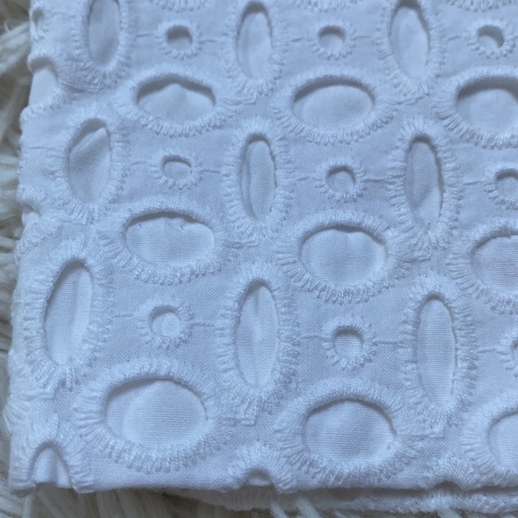 Loft Embroidered Eyelet Pencil Skirt 💗 White - Picture 7 of 14